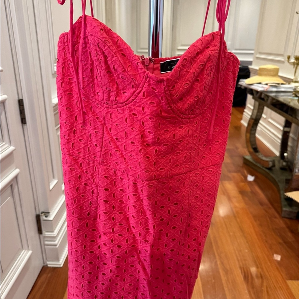 Pink mini dress